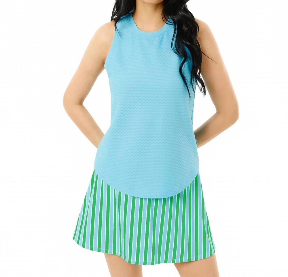 NEW ADDISON BAY active mesh everyday tank in vintage blue